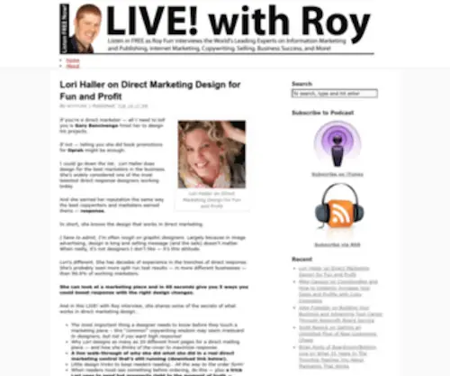 Livewithroy.com(With Roy) Screenshot