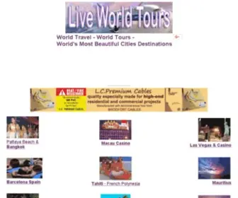 LiveWorldtours.com(黔东南肿惫建材有限公司) Screenshot