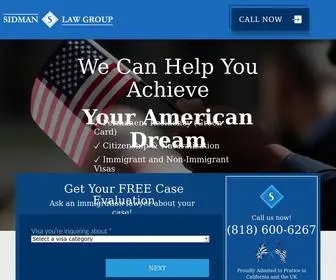 Liveyouramericandream.com(Sidman Law Group) Screenshot