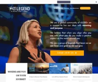 Liveyourlegend.net(Live Your Legend) Screenshot