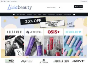 Liviabeauty.ca(An Online Beauty Boutique exclusively for Canadian shoppers) Screenshot