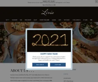 Liviaitalianeatery.com(Livia Italian Eatery) Screenshot