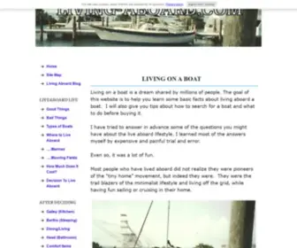 Living-Aboard.com(Living on a boat) Screenshot