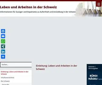 Living-AND-Working-IN-Switzerland.ch(Einleitung) Screenshot