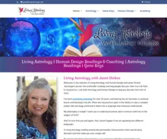 Living-Astrology.com(Living Astrology with Janet Hickox) Screenshot