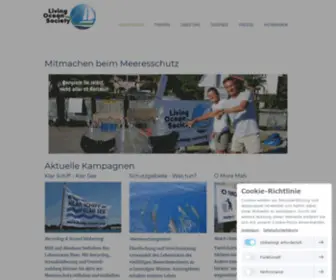 Living-Ocean.org(Mitmachen beim Meeresschutz) Screenshot