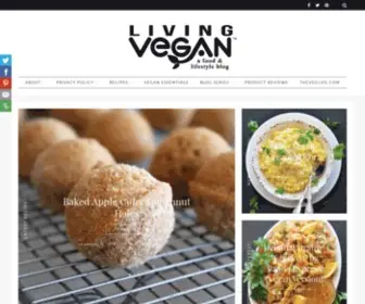 Living-Vegan.com(A food & lifestyle blog) Screenshot