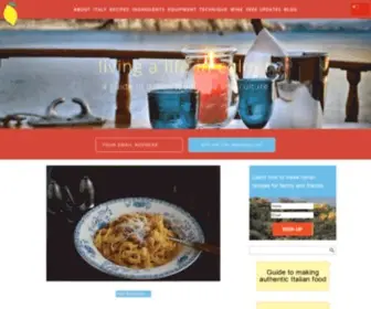 Livingalifeincolour.com(All About Italian Food) Screenshot