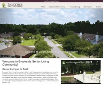 Livingatbrookside.com(Brookside Senior Living Community) Screenshot