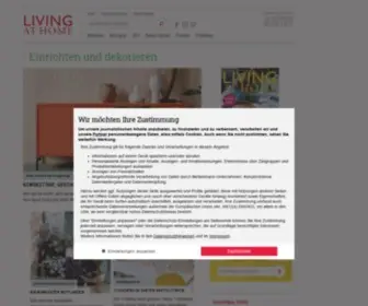 Livingathome.de(▷ Die schönsten Ideen für zu Hause) Screenshot
