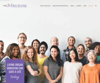 Livingbank.org(The Living Bank) Screenshot