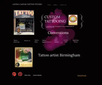 Livingcanvastattoo.co.uk(Birmingham tattoo studio 2208a coventry rd sheldon) Screenshot