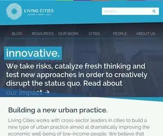 Livingcities.org(Living Cities) Screenshot