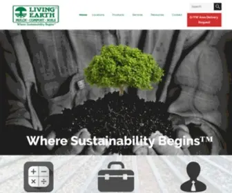 Livingearth.net(Best Garden & Landscape Supplies in Texas and Tennessee) Screenshot