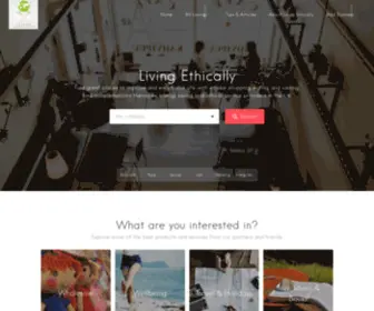 Livingethically.co.uk(A Friendly Directory WordPress Theme) Screenshot