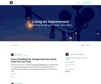 Livingforimprovement.com(Living For Improvement) Screenshot