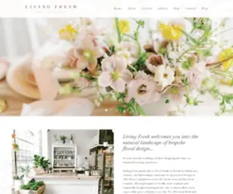 Livingfresh.ca(Living Fresh Flower Studio) Screenshot