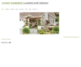 Livinggardenslandscapedesign.com(Living Gardens Landscape Design) Screenshot