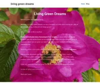 Livinggreendreams.com(Living green dreams) Screenshot