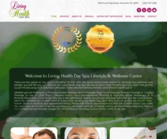 Livinghealthdayspa.com(Best Day Spa in Memphis) Screenshot