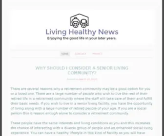 Livinghealthynews.org(Livinghealthynews) Screenshot