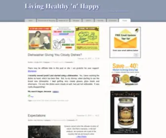 Livinghealthynhappy.com(Living Healthy and Happy) Screenshot