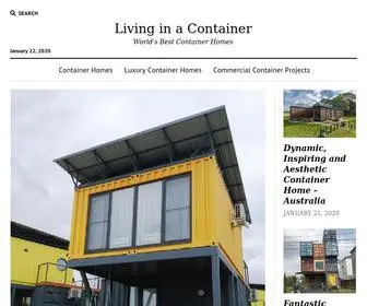 Livinginacontainer.com(World's Best Shipping Container Projects) Screenshot