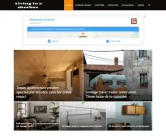 Livinginashoebox.com(This blog) Screenshot