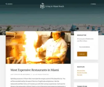 Livinginmiamibeach.com(Miami Travel Blog for First Time Visitors) Screenshot