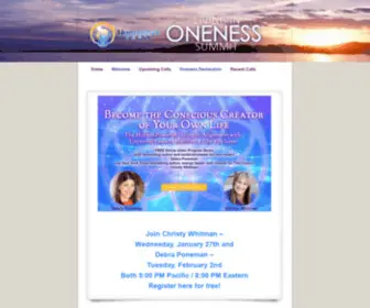 Livinginone.com(Living in Oneness Summit) Screenshot