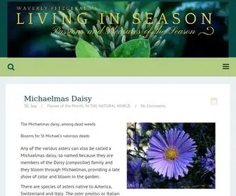 Livinginseason.com(Living in Season) Screenshot