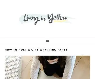 Livinginyellow.com(A lifestyle and fashion blog) Screenshot