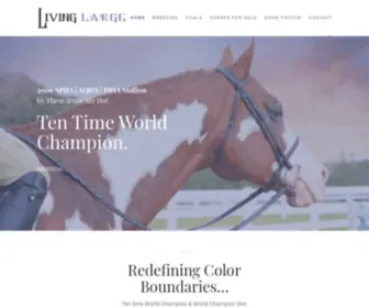 Livinglargestallion.com(Living Large APHA Stallion) Screenshot