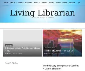 Livinglibrarian.com(Collective Beings of Cosmos) Screenshot