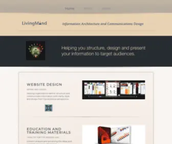 Livingmind.com(LivingMind Information Architecture and Communications Design) Screenshot