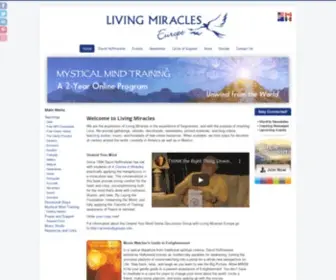 Livingmiracles.eu(Living Miracles Europe) Screenshot