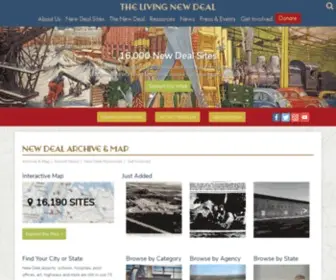 Livingnewdeal.org(Living New Deal) Screenshot
