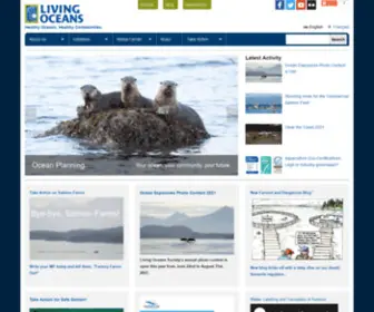 Livingoceans.org(Living Oceans) Screenshot