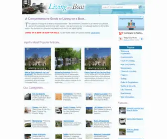 Livingonaboat.co.uk(The Practicalities and Finances of Boat Living) Screenshot