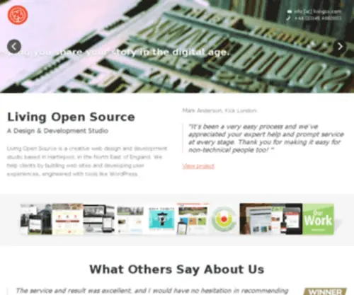 Livingos.com(Living Open Source) Screenshot