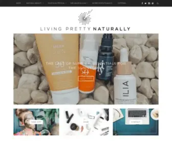 Livingprettynaturally.com(Healthy & Pure Beauty) Screenshot