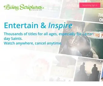 Livingscriptures.com(Faith-building family entertainment) Screenshot