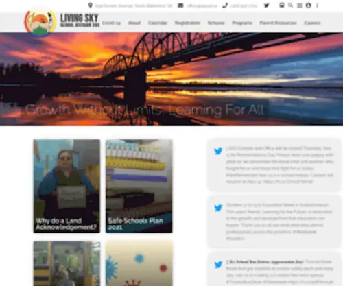 Livingskysd.ca(Living Sky School Division) Screenshot