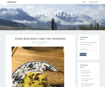 Livingsmallblog.com(The Subversive Power of Scaling Down) Screenshot