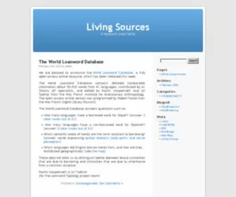 Livingsources.org(Living Sources) Screenshot