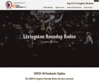 Livingstonroundup.com(Montana PRCA Rodeo) Screenshot