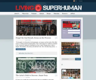 Livingsuperhuman.com(Living Superhuman) Screenshot