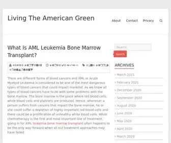 Livingtheamericangreen.org(Living The American Green) Screenshot