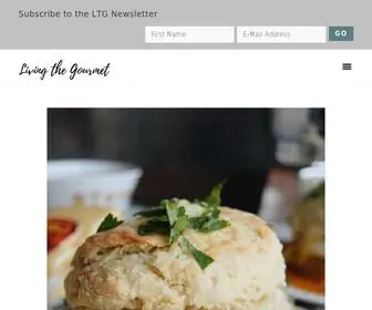 Livingthegourmet.com(Living the Gourmet) Screenshot