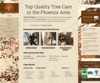 Livingtreeservice.com(Phoenix, Arizona-based Arborists) Screenshot